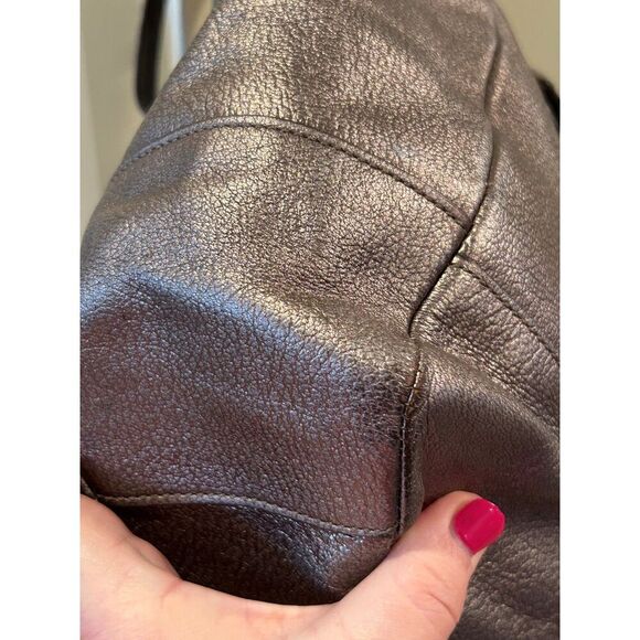 Coach Bronze Metallic Shoulder Bag - Picture 14 of 15